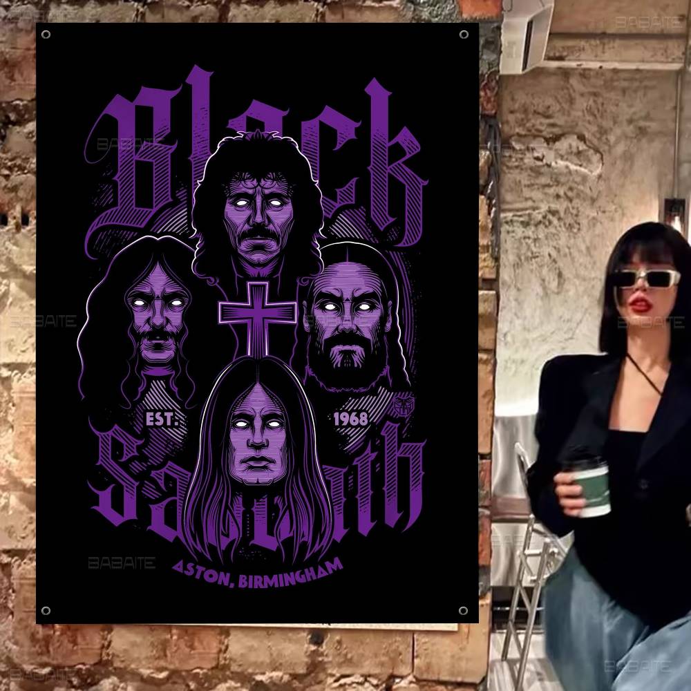 Commercial Printing Company - Flaga reklamowa Black Sabbath Heavy Metal