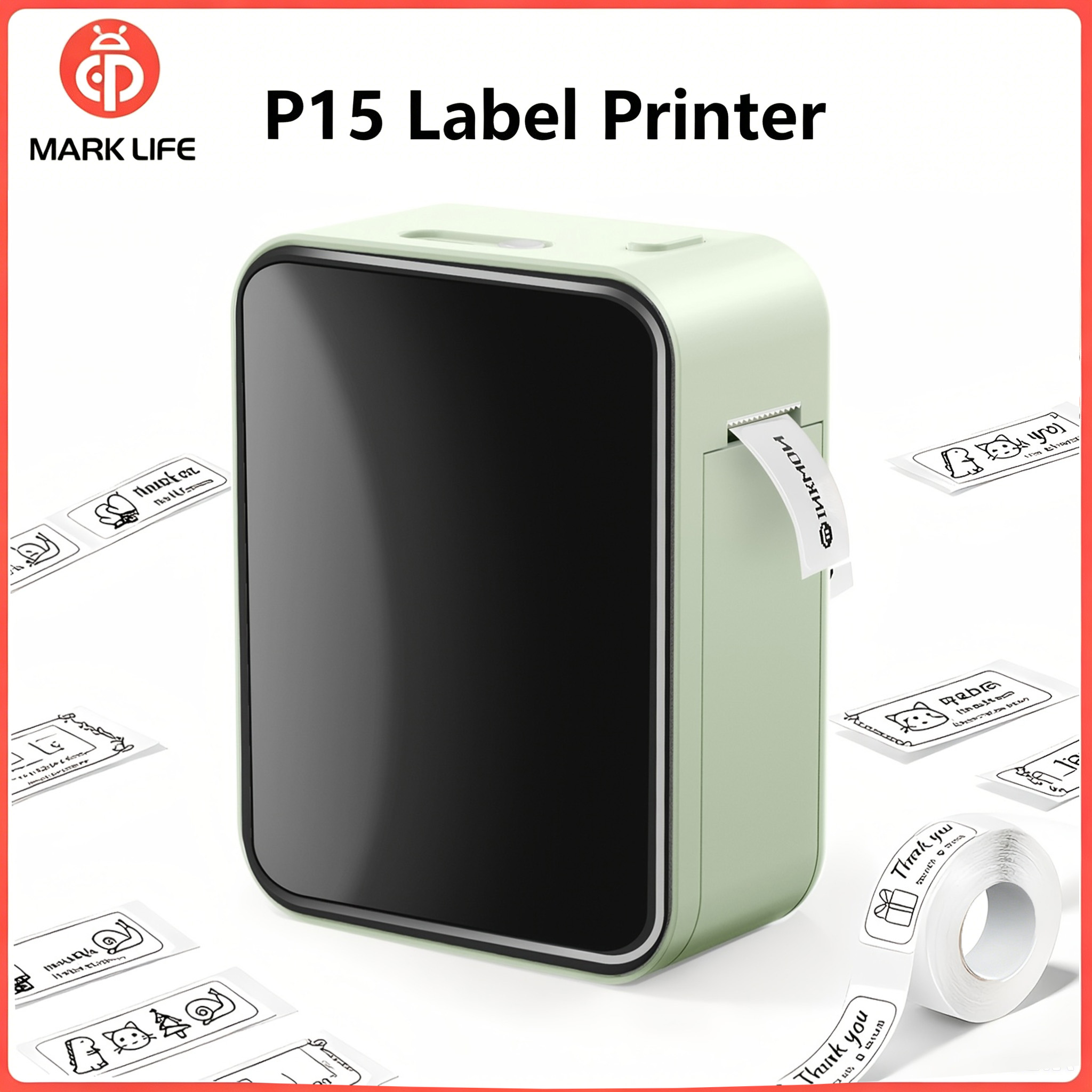 Commercial Printing Network - Marklife P15 Przenośna Drukarka Bluetooth Kieszonkowa