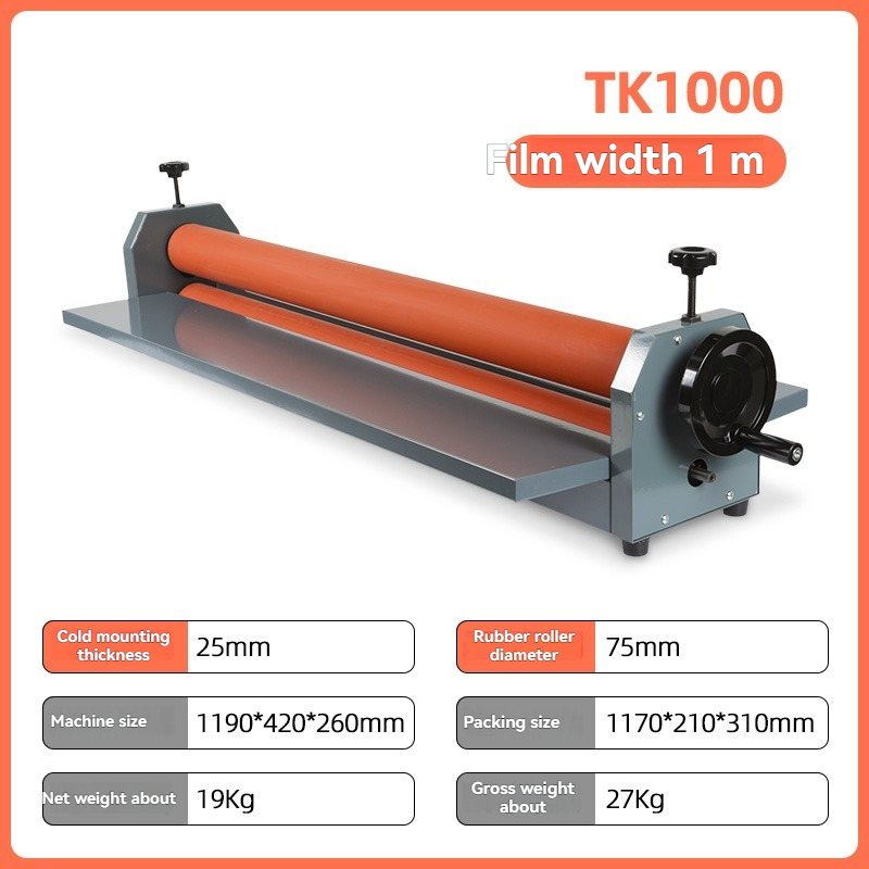 Laminator TK1000 Ręczna maszyn – Laminator Cold Roll recenzja i cena